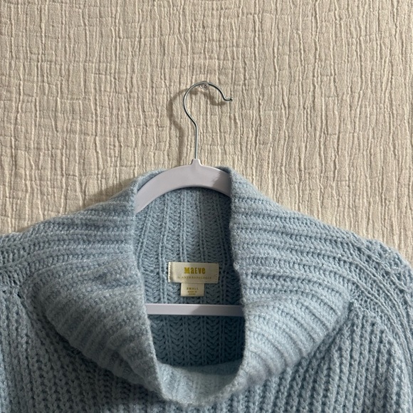 Maeve Light Blue Cowl Neck Sweater Sz sm - Picture 4 of 7